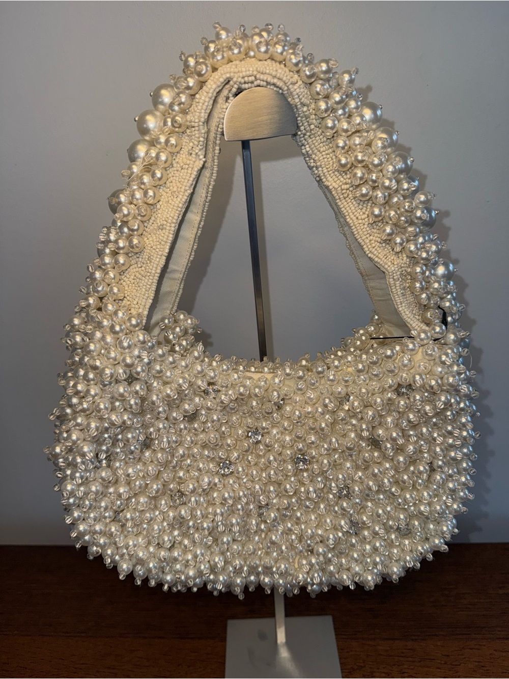 NWT Kurt Geiger London Beaded Kensington Hobo Bag - Picture 4 of 11